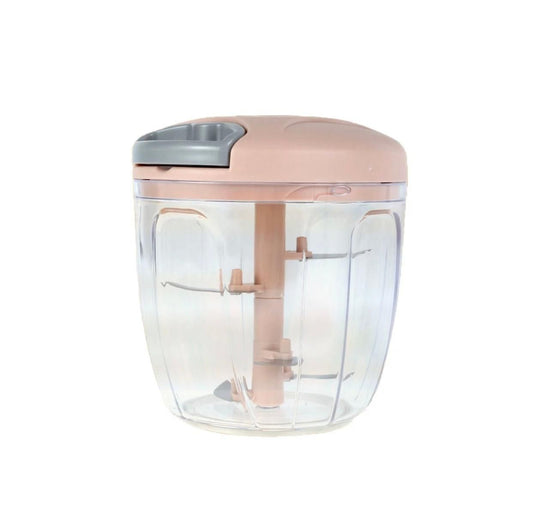 Manual Food Chopper 900ML Mini Turbo Vegetable & Meat Chopper