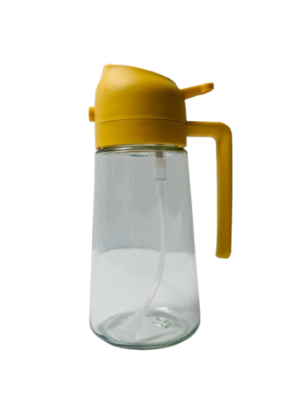 2-in-1 Oil Spray & Pour Bottle – 450ML