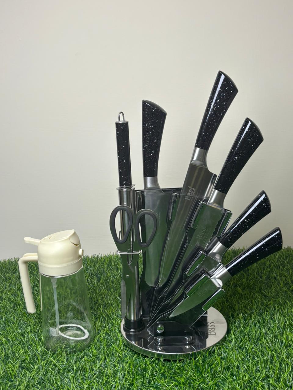 Premium Knife Set with FREE Oil Bottle