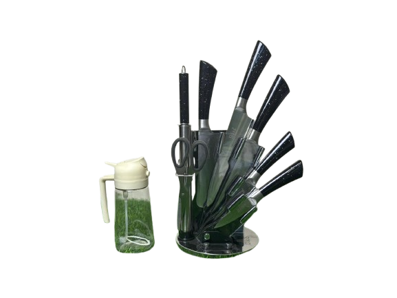 Premium Knife Set with FREE Oil Bottle